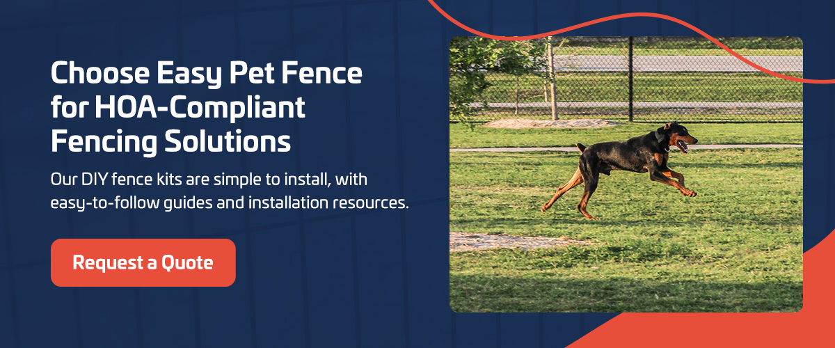 Choose Easy Pet Fence for HOA-Compliant Fencing Solutions